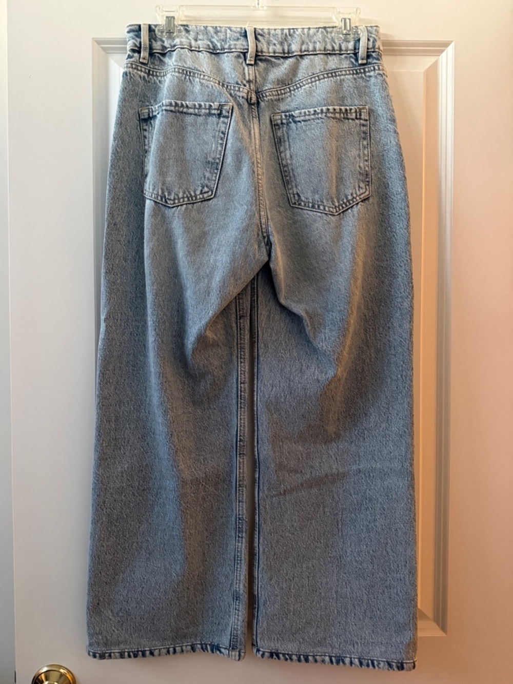 Dynamite Light Blue Wide Leg Jeans - Picture 2 of 4